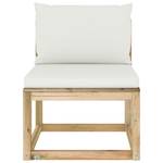 Garten-Mittelsofa 3009699-3 Weiß - Holzwerkstoff - Holzart/Dekor - 60 x 70 x 64 cm