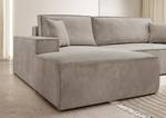 Ecksofa Farese New Beige - Ecke davorstehend links - Longchair davorstehend links - Ottomane davorstehend links