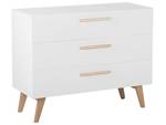 Commode SALEM Marron - Blanc - Bois manufacturé - 100 x 83 x 40 cm