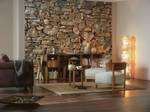 Fototapete Stone Wall 610999 Grau - Naturfaser - Textil - 368 x 254 x 254 cm