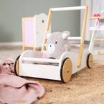 Puppenwagen Scarlett Weiß - Massivholz - 29 x 45 x 56 cm