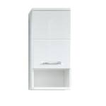 Meuble haut ALPHA Blanc - Bois massif - 37 x 76 x 28 cm