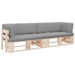 Palettensofa 3016503-5 (2-teilig) Braun - Grau