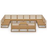 Gartenmöbel-Set Braun - Massivholz - Holzart/Dekor - 70 x 30 x 70 cm