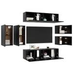 TV-Schrank 8er Set D713 Hochglanz Schwarz