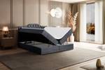 Boxspringbett VILA-1 Steingrau - Breite: 180 cm - H3