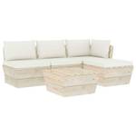 Garten-Lounge-Set (5-teilig) 3016490-8 Weiß - Holzwerkstoff - Holzart/Dekor - 60 x 30 x 60 cm