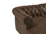 Canapé CHESTERFIELD Marron - Textile - 163 x 72 x 290 cm