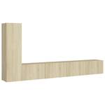 TV-Schrank 3er Set D756 Braun - Holzwerkstoff - 30 x 110 x 31 cm