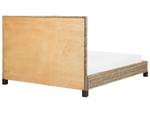 Doppelbett SALBRIS Blau - Braun - Rattan - 192 x 120 x 213 cm