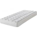 Matelas Melissa mousse HD Blanc - Textile - 80 x 13 x 190 cm