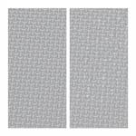 36 pièces Tapis puzzle avec bord Gris - Blanc