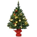 Christbaum mit Stechpalmenbeeren 830-257 Grün - Kunststoff - 40 x 60 x 40 cm