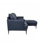 3-Sitzer Ecksofa Soul Schwarz Ecke davorstehend rechts