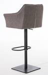 Tabouret de bar Damaso Lot de 2 Gris - Noir