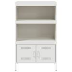 Highboard DE7666 Weiß - Metall - 39 x 113 x 68 cm