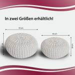 Pouf Sitzpouf Bodenkissen Puff Hocker Weiß