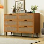 Sideboard Coeus Ⅶ Braun - Holzwerkstoff - Metall - Massivholz - Holzart/Dekor - 40 x 77 x 120 cm