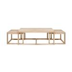 Table basse Corn Marron - Bois massif - 120 x 50 x 60 cm