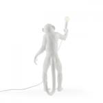 Lampe Monkey debout Blanc - Matière plastique - 27 x 54 x 46 cm