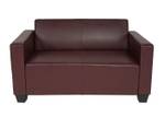 Sofa-Garnitur 2er Sofa Lyon (2er Set) Rotbraun