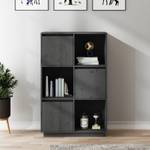 Highboard DE7204 Grau - Massivholz - 35 x 117 x 74 cm