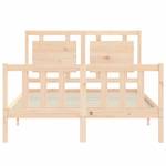 Bettgestell-K-9074 Braun - Holzwerkstoff - 126 x 100 x 206 cm