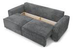 Canapé droit convertible MIRA Gris - 94 x 88 x 229 cm