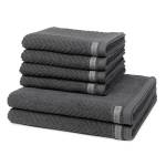 Smart set de serviettes 6 pièces Graphite