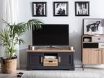 Meuble TV GARET Marron - Gris - Bois manufacturé - 120 x 50 x 40 cm