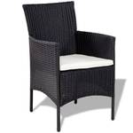 Garten-Lounge-Set (4-teilig) 3002315 Weiß - Metall - Polyrattan - 40 x 36 x 60 cm