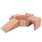 Spielplatz Velvet aus Schaumstoff Beige - Altrosa - Weiß - Anzahl Teile im Set: 300