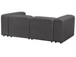 2-Sitzer Sofa FALSTERBO Dunkelgrau - Grau - Naturfaser