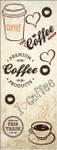 Tapis LOVE COFFEE Beige - Textile - 40 x 6 x 60 cm