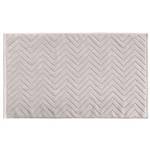 Badvorleger Duschmatte Badmatte Teppich Grau - Textil - 50 x 1 x 80 cm
