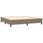 Boxspringbett 3016024-6 Schwarz - Taupe - Breite: 200 cm