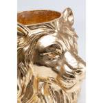Deko Übertopf Lion I Gold - Kunststoff