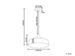 Lampe suspension MAMEYES Noir - Métal - 36 x 219 x 36 cm