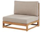 Lounge Set TIMOR 2-tlg Beige - Grau - Eiche Hell - Taupe - Tiefe: 252 cm