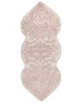 Tapis de bain CANBAR Rose foncé - Blanc