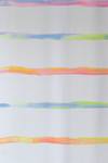 Gardine transparent Streifen bunt Textil - 140 x 245 x 140 cm