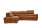 Ecksofa Calvera 5-Sitzer Dunkelorange