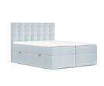 Boxspringbett Sansa Hellblau - Breite: 140 cm