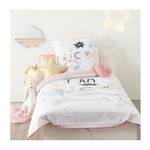 Atmosphera Parure de lit Licorne 140 x 2 Blanc - Fibres naturelles - 140 x 200 x 140 cm