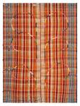 Teppich Jajim XIII Orange - Textil - 140 x 1 x 185 cm