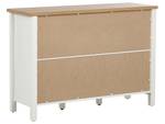 Buffet ATOCA Marron - Blanc - Bois manufacturé - 113 x 81 x 39 cm