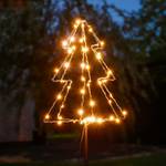 LED Gartenstecker Tannenbaum Weihnachtsb Schwarz - Metall - 25 x 80 x 25 cm