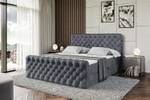 Boxspringbett BOXI8-Z Steingrau - Breite: 160 cm - H4