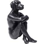 Deko Figur Gangster Dog Schwarz - Kunststoff - Stein - 26 x 33 x 17 cm