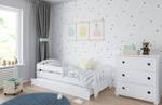 Kinderbett Viva mit Matratze Weiß - 90 x 200 cm